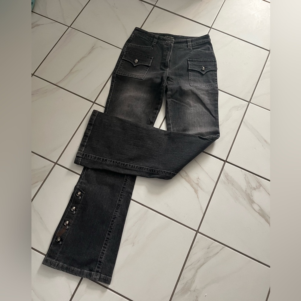 Y2K Flare Bottom Grey Demin jeans